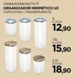 Benoit Organizador hermético uz capuccino transparente oferta