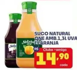 Boa Supermercados Suco natural one amb.1,3l uva e laranja oferta