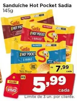 Rede Vivo Sanduíche Hot Pocket Sadia oferta