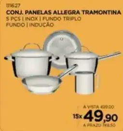 Benoit Conj. Panelas Allegra Tramontina oferta