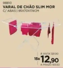 Benoit Varal De Chão Slim Mor oferta