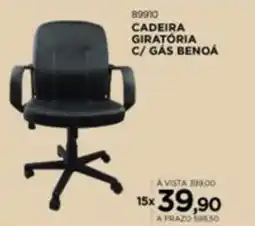 Benoit cadeira giratória c/ gás benoá oferta