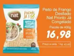 Villefort Atacadista Peito de frango desfiado nat pronto já congelado oferta