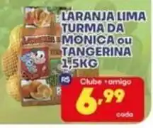 Boa Supermercados laranja lima turma da monica ou tangerina oferta