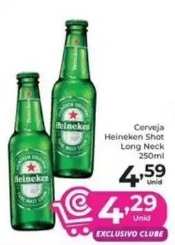 Comercial Esperança Cerveja Heineken Shot Long Neck oferta