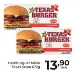 Comercial Esperança Hambúrguer Misto Texas Seara oferta