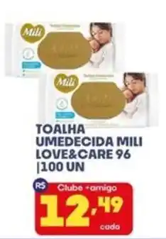 Boa Supermercados toalha umedecida mili love&care 96 oferta