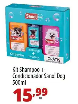 Akki Atacadista Kit Shampoo + Condicionador Sanol Dog oferta