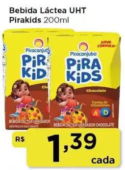 Rede Vivo Bebida Láctea UHT Pirakids oferta