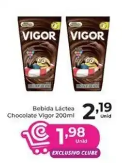 Comercial Esperança Bebida Láctea Chocolate Vigor oferta