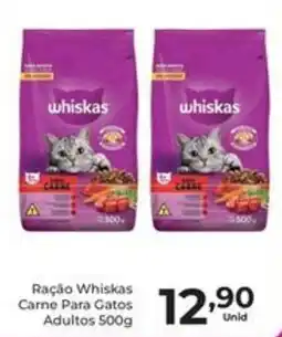 Comercial Esperança Ração Whiskas Carne Para Gatos Adultos oferta