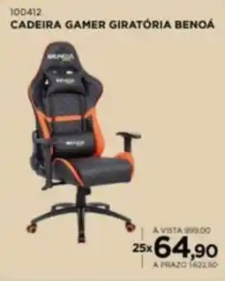 Benoit Cadeira Gamer Giratória Benoa oferta