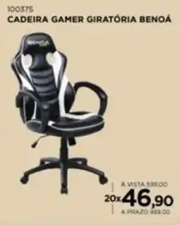 Benoit Cadeira Gamer Giratória Benoa oferta