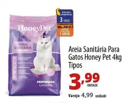 Akki Atacadista Areia Sanitária Para Gatos Honey Pet oferta