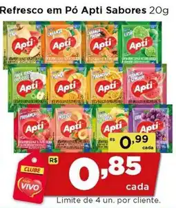 Rede Vivo Refresco em Pó Apti Sabores oferta