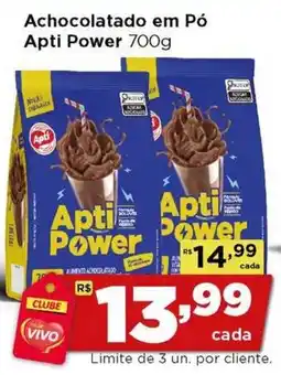 Rede Vivo Achocolatado em Pó Apti Power oferta