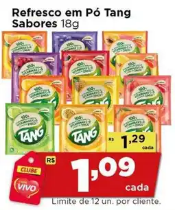 Rede Vivo Refresco em Pó Tang S sabores oferta
