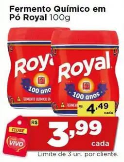 Rede Vivo Fermento Químico em Pó Royal oferta