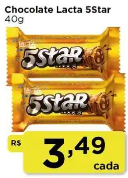 Rede Vivo Chocolate lacta 5star oferta