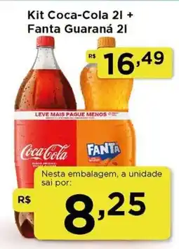 Rede Vivo Kit Coca-Cola 2l + Fanta Guaraná 2l oferta