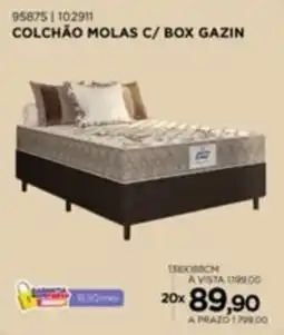 Benoit Colchão Molas C/ Box Gazin oferta