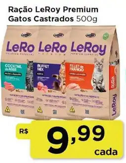 Rede Vivo Ração LeRoy Premium Gatos Castrados oferta