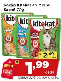 Rede Vivo Ração kitekat ao molho oferta