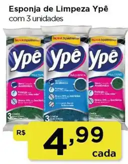 Rede Vivo Esponja de Limpeza Ypê com 3 unidades oferta