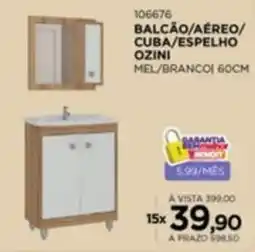 Benoit Balcão aéreo cuba espelho ozini oferta