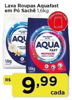 Rede Vivo Lava Roupas Aquafast em Pó Sachê oferta