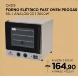 Benoit Forno elétrico fast oven progás oferta