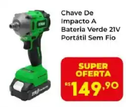 Semar Supermercado Chave De Impacto A Bateria Verde 21V Portátil Sem Fio oferta