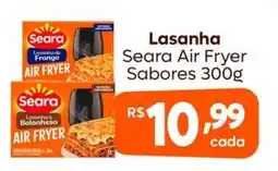 Supermercados Pague Menos Lasanha Seara Air Fryer Sabores oferta