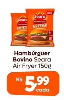 Supermercados São Vicente Hambúrguer Bovino Seara Air Fryer oferta