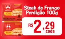 Supermercados São Vicente Steak de Frango Perdigão oferta