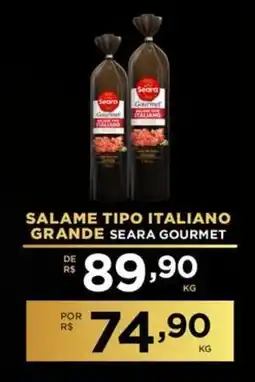 Supermercados São Vicente Salame tipo italiano grande seara gourmet oferta