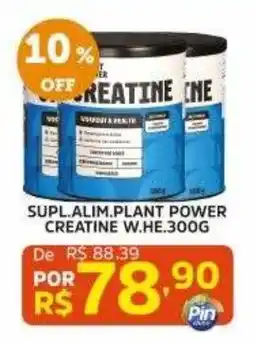 Pinheiro Supermercado Supl.alim.plant power creatine w.he oferta