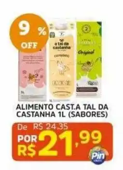 Pinheiro Supermercado Alimento cast.a tal da castanha 1l (sabores) oferta