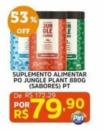 Suplemento alimentar po jungle plant 880g (sabores) pt
