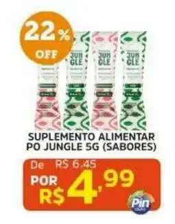 Pinheiro Supermercado Suplemento alimentar po jungle 5g (sabores) oferta