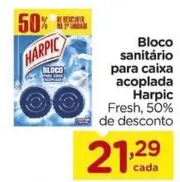 Carrefour Bloco sanitário para caixa acoplada harpic fresh oferta