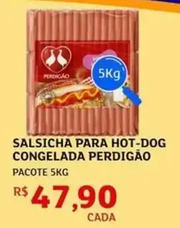 Assaí Atacadista Salsicha para hot-dog congelada perdigão oferta