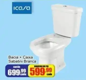 Bacia + Caixa Sabatini Branca