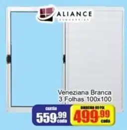 Mauro Center Veneza branca 3 folhas 100x100 oferta