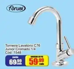 Mauro Center Torneira Lavatório C76 Junior Cromado 1/4 oferta