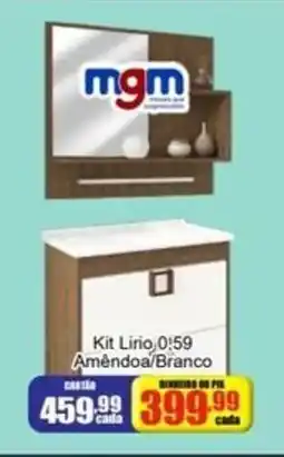 Mauro Center Kit Lirio 0.59 Amêndoa Branco oferta