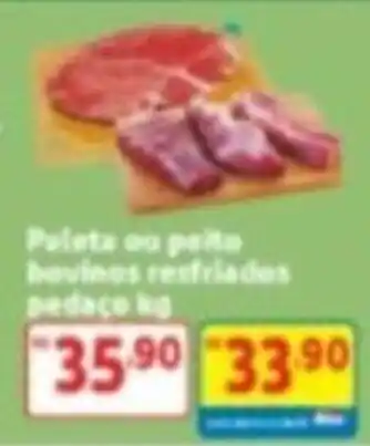 Paleta ou peito bovinos resfriados