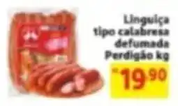 Mercado Extra Linguiça tipo calabresa defumada oferta