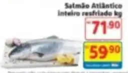 Mercado Extra Salmão Atlântico inteiro resfriado kg oferta