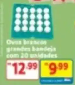 Mercado Extra Ovos brancos grandes bandeja oferta